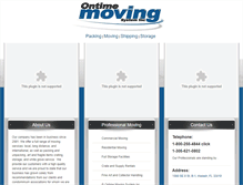 Tablet Screenshot of ontimemoving.us